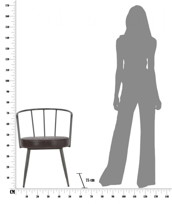 Fotoliu STEEL LINE, 52X58X75 cm, Mauro Ferretti [10]