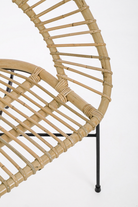 Fotoliu Tolima, Lemn/Otel, Maro, 58x73x77.5 cm [4]