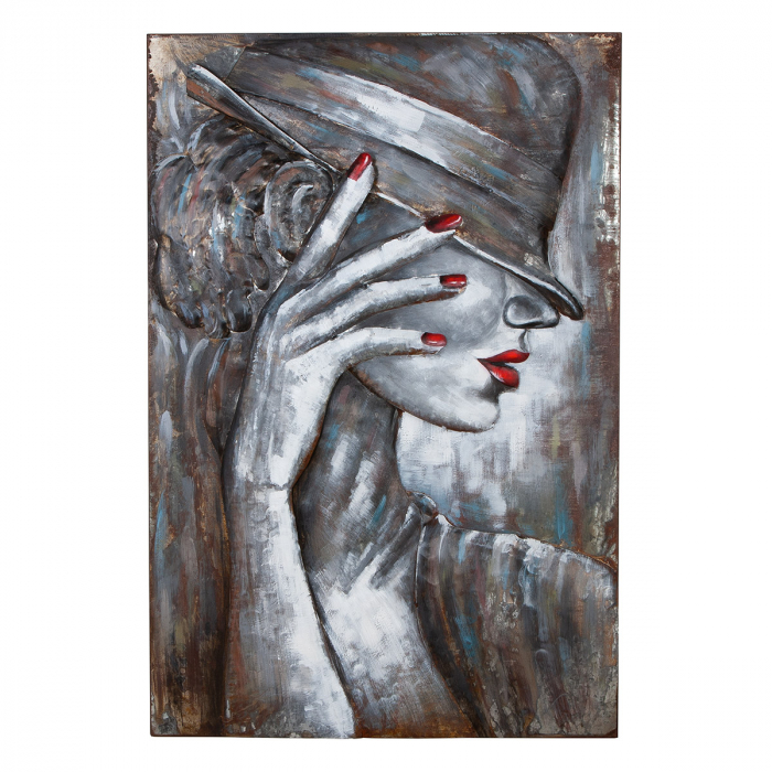 Galeria GILDE, Tablou, dreptunghiular, Casablanca, Metal, alb, PU 1, L. 6 cm, L. 80 cm, H. 120 cm [3]