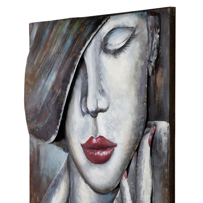 Galeria GILDE, Tablou, dreptunghiular, Noblesse, Metal, alb, PU 1, L. 6 cm, L. 80 cm, H. 120 cm [2]