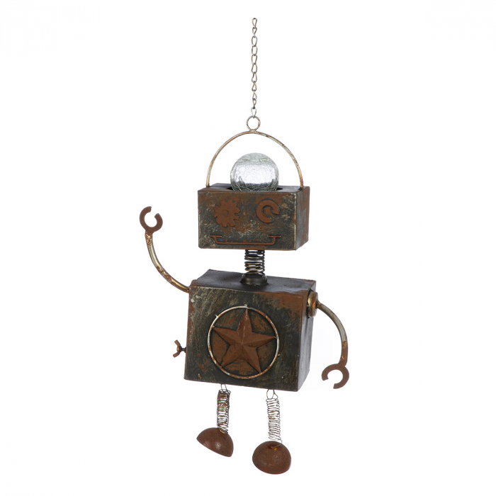 Ghirlandă, Roboți, Robotic, Minge, Metal, gri, PU 2, L. 11 cm, L. 30 cm, H. 39 cm [3]