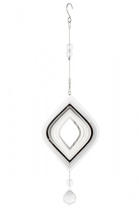 Ghirlanda Rombo, Otel, Argintiu, 2x14x45 cm [2]