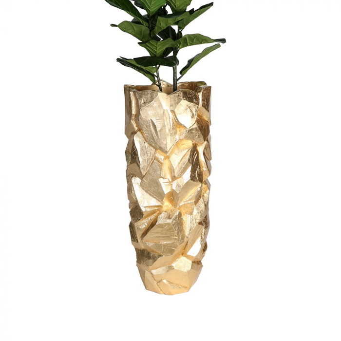 Ghiveci Big Nugget, fibra de sticla, auriu, 90x38 cm [2]