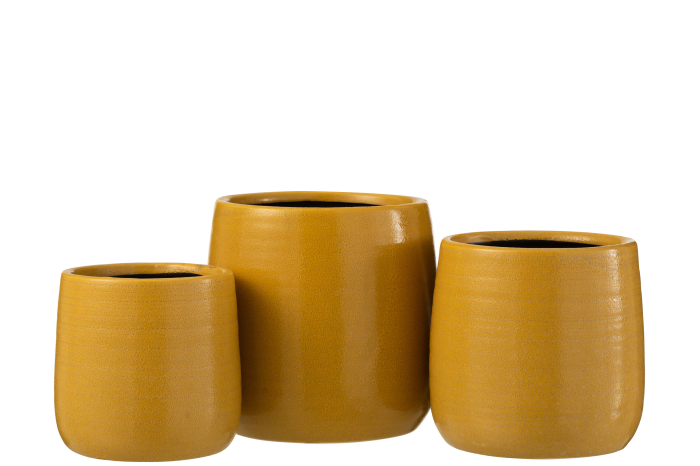 Ghiveci, Ceramica, Galben, 15.5x15.5x16 [3]