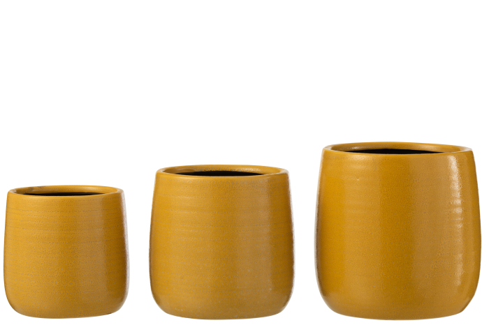 Ghiveci, Ceramica, Galben, 15.5x15.5x16 [4]