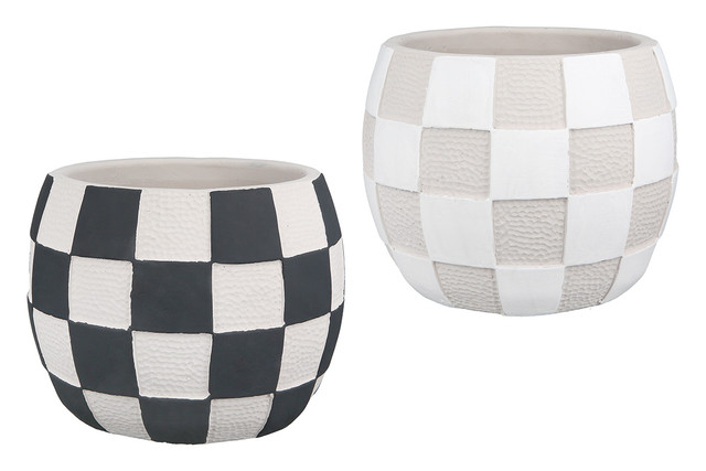 Ghiveci, CHESS, ciment, 13X16 cm set 2 [2]