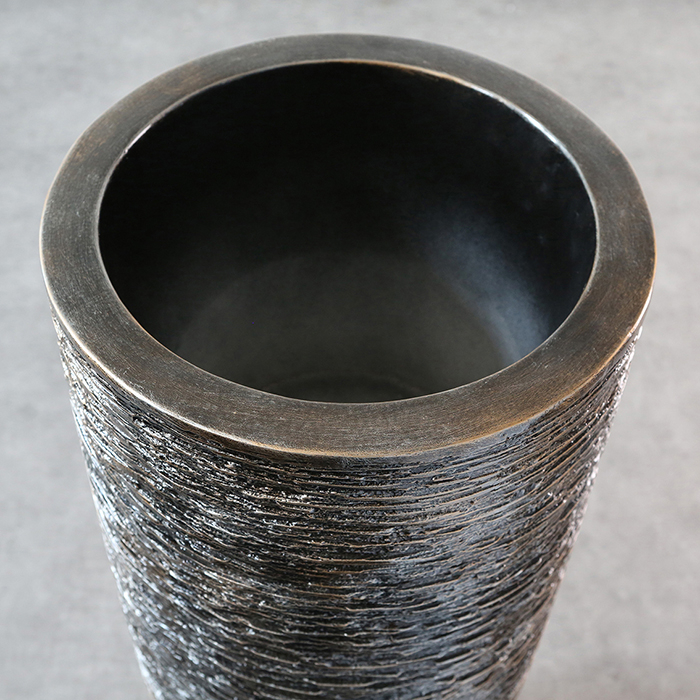 Ghiveci Giant, rasina/fibrade sticla, bronz, 75x34 cm [4]