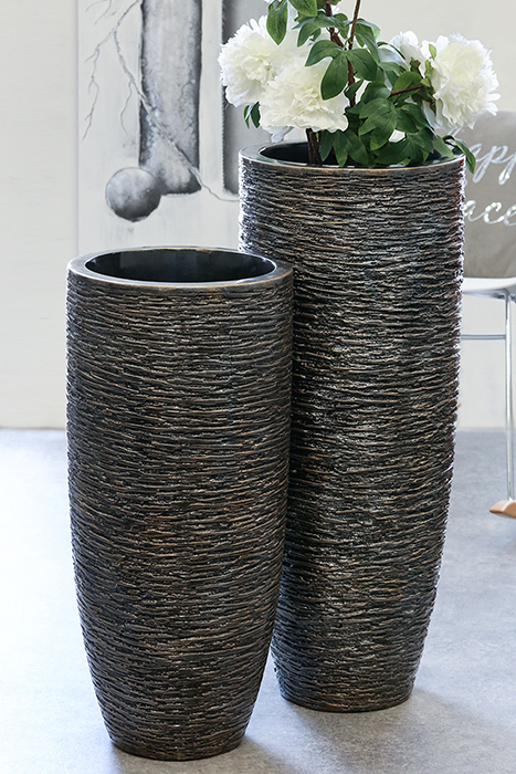 Ghiveci Giant, rasina/fibrade sticla, bronz, 75x34 cm [7]