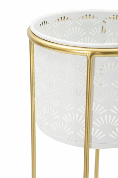 Ghiveci Glod, set 2, Whity cm ø 17x46-14x34 [3]