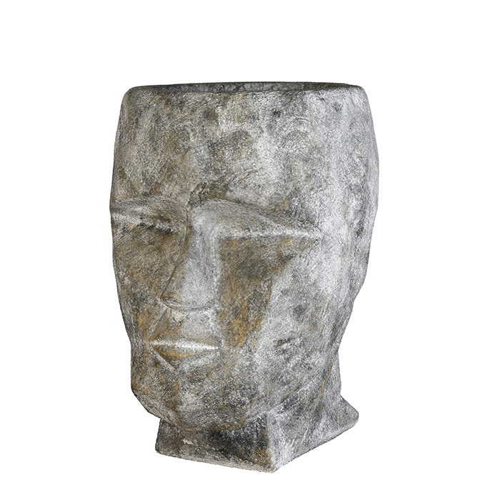 Ghiveci Head, compozit, gri, 31x45x40 cm [4]