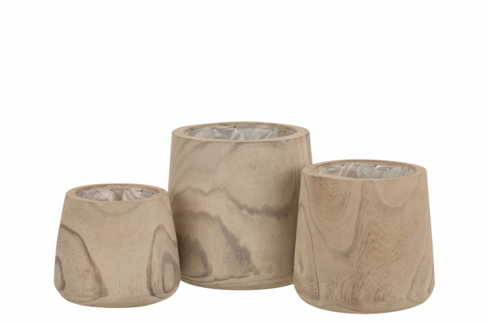 Ghiveci, Lemn, Natural, 26x26x23 cm [3]