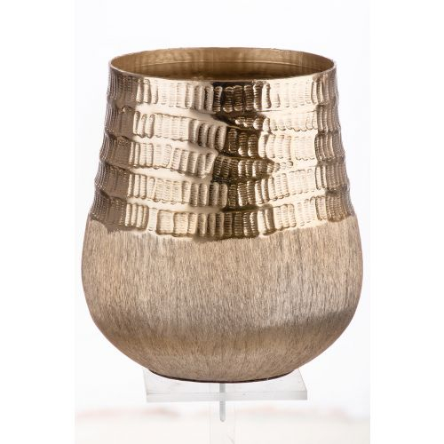 Ghiveci Trento, Aluminiu, Auriu, 20x17,5 cm [2]