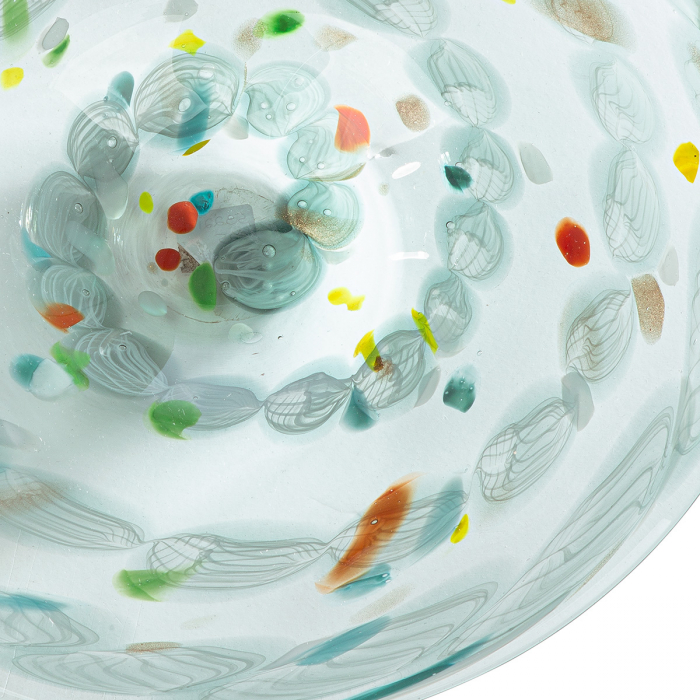 Glasart, Bol, Fuego, patat, Sticla, verde, PU 2, H. 6 cm, D. 39 cm [2]