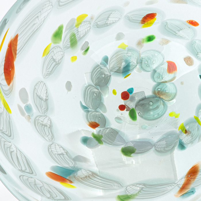 Glasart, Bol, Fuego, patat, Sticla, verde, PU 2, H. 6 cm, D. 39 cm [4]