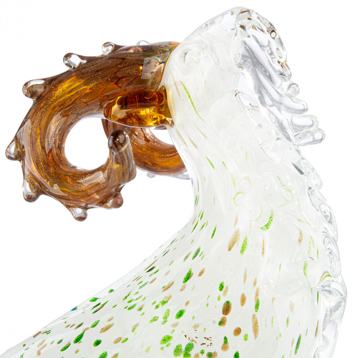 Glasart, Figurină, Capricorn, Capricorn, Sticlă, alb, PU 1, L. 11 cm, L. 18 cm, H. 29 cm [4]