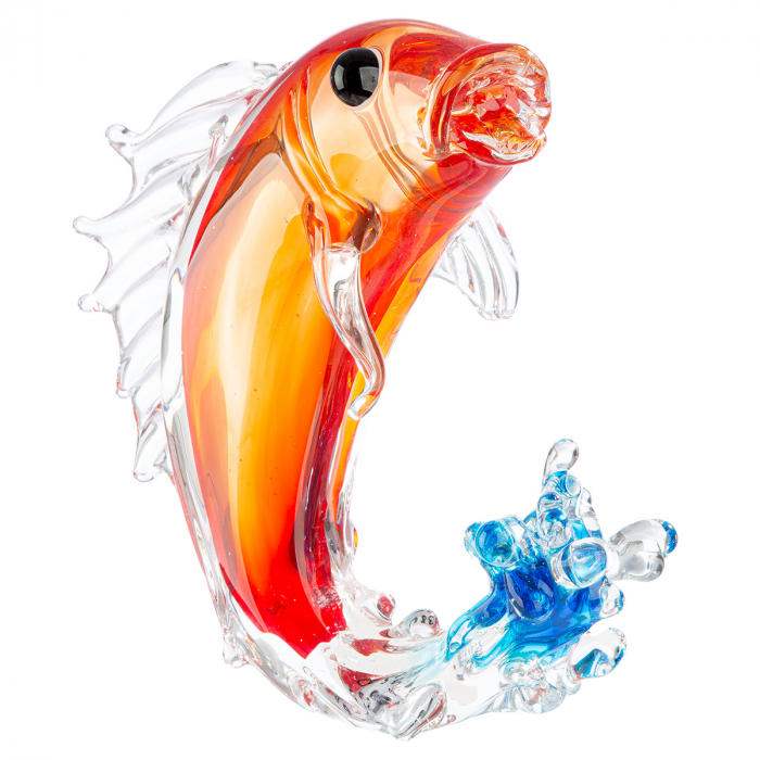 Glasart, Figurină, Pește, Piscium, Sticlă, roșu, PU 1, L. 12 cm, L. 21 cm, H. 22 cm [2]