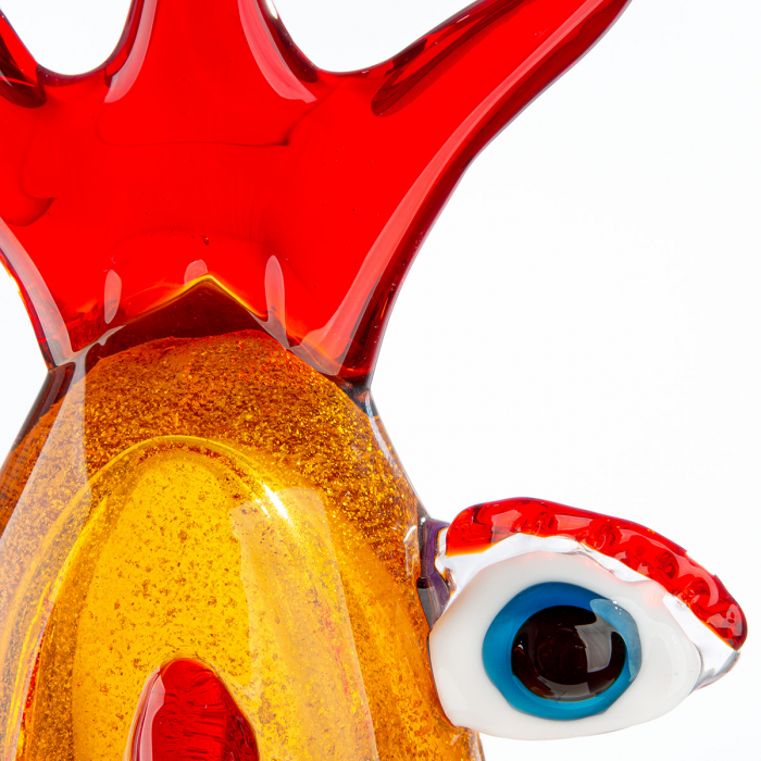 Glasart, Obiect de decor, Cap, Oculus, Sticlă, maro, PU 1, L. 10 cm, L. 15 cm, H. 24 cm [4]