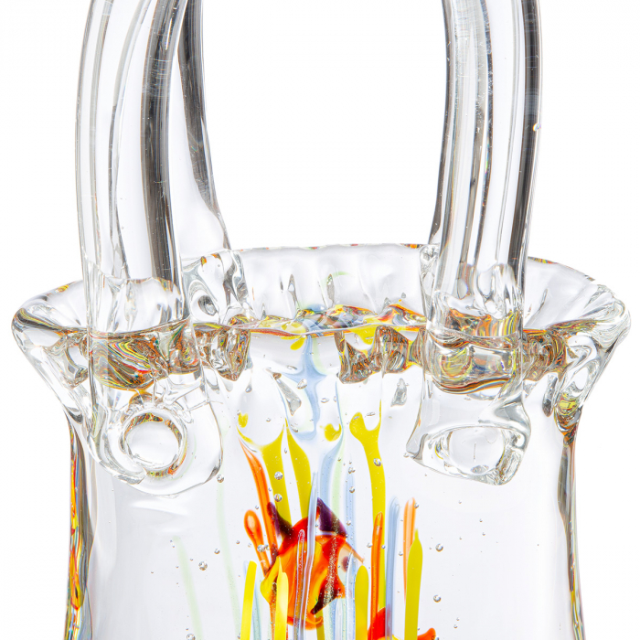 Glasart, Obiect de decor, Geanta de mana, Acvariu, Sticla, transparenta, PU 1, L. 8 cm, L. 14 cm, H. 30 cm [4]