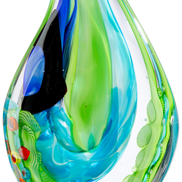 Glasart, Obiect de decor, Viridis, Sticlă, verde, PU 1, L. 9 cm, L. 18 cm, H. 38 cm [4]