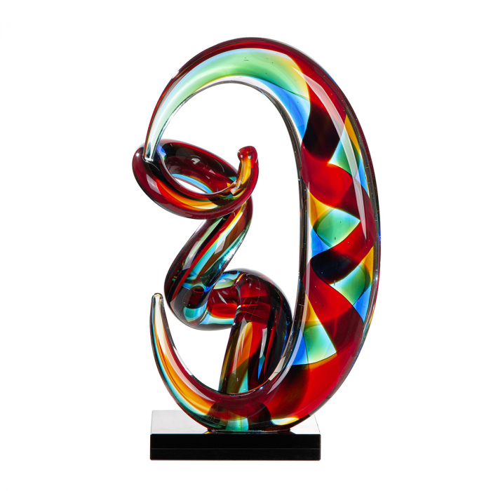 Glass Art, Sculptură, Sticlă, multicolor, PU 1, L. 15 cm, L. 17 cm, H 28 cm [3]