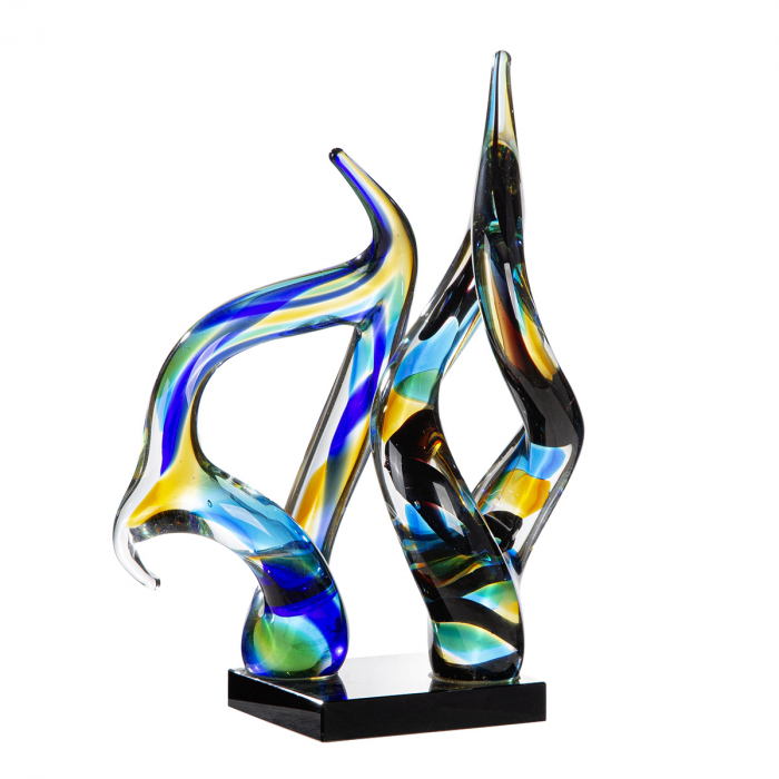 Glass Art, Sculptură, Sticlă, multicolor, PU 1, L. 16 cm, L. 21 cm, H 33 cm [3]