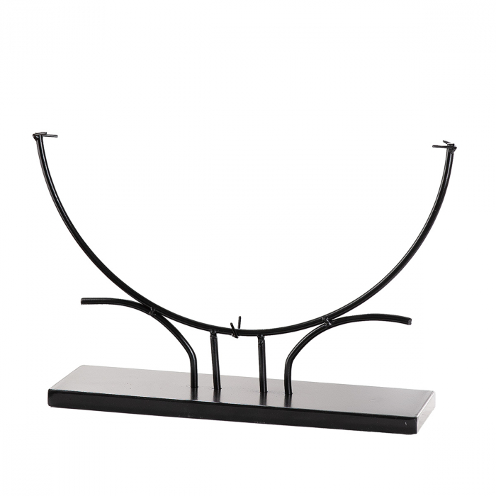 Glass Art, Vază, rotundă, Sticlă, neagră, PU 1, L. 10 cm, L. 49 cm, H 51 cm [3]