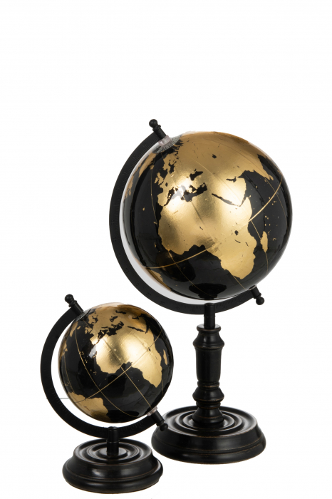 Glob, Lemn, Negru, 25x25x41 cm [3]