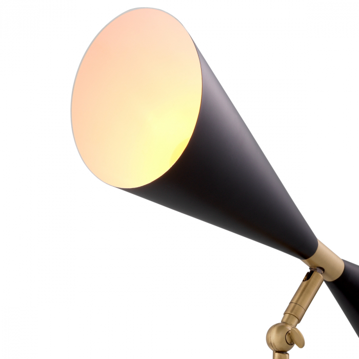 Lampă de birou, Milos, finisaj din alamă cu aspect vintage, Dims: Ø 20 | max W. 42.5 | H. 65 (CM) [4]