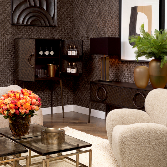 Lampă de masă, Belize, finisaj din alamă cu aspect vintage, abajur inclus, Dims: W. 26 | max W. 50 | H. 80.5  (CM) [2]