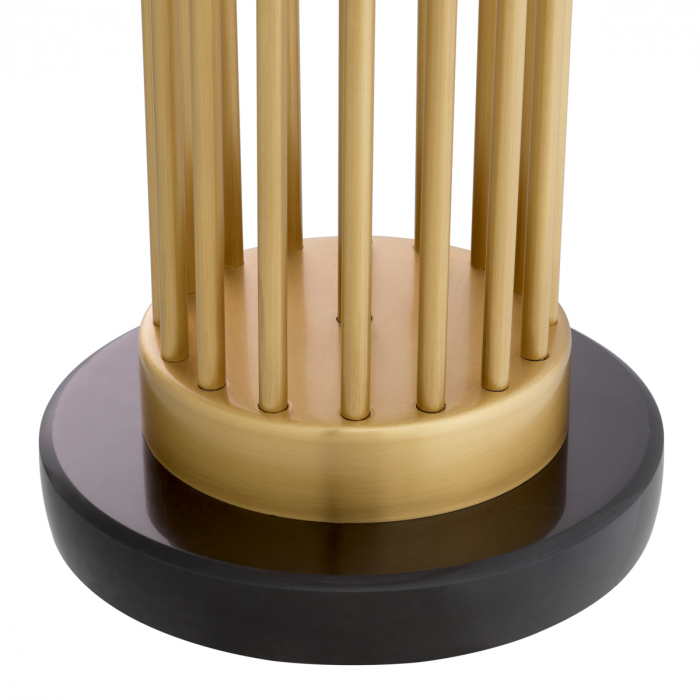 Lampă de masă, Condo, finisaj din alamă cu aspect vintage, abajur inclus buclé [5]