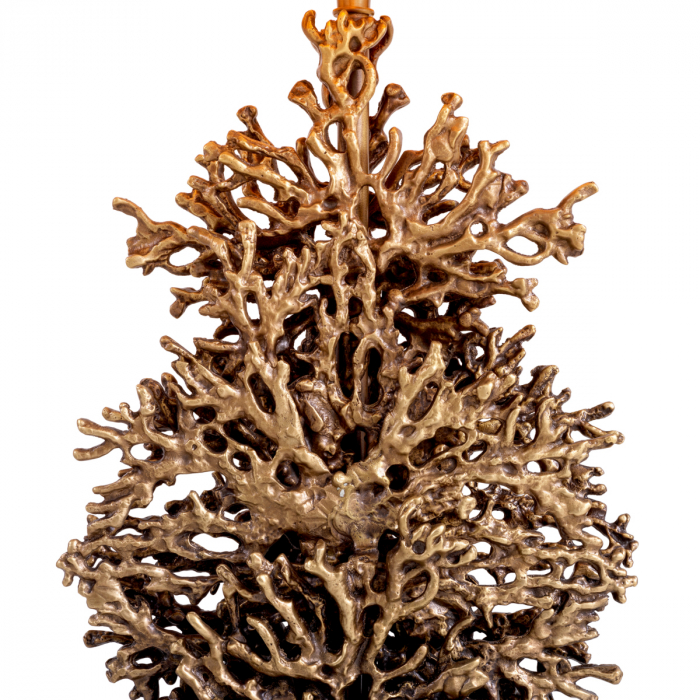 Lampă de masă, Corallo vintage finisaj alamă, abajur inclus, Dims: W. 18 | max W. 50 | H. 68.5 (CM) [7]