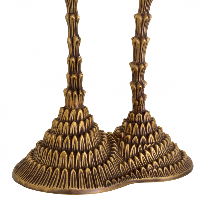 Lampă de masă, Forenza, finisaj din alamă cu aspect vintage, nuante, Dims: W. 25 | max W. 39 | H. 78 (CM) [5]