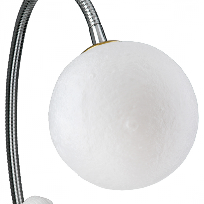 Lampa de masa (LED), Astronaut, Luna, Neil, Polyresin, alb, PU 1, L. 15 cm, L. 25 cm, H. 42 cm [3]
