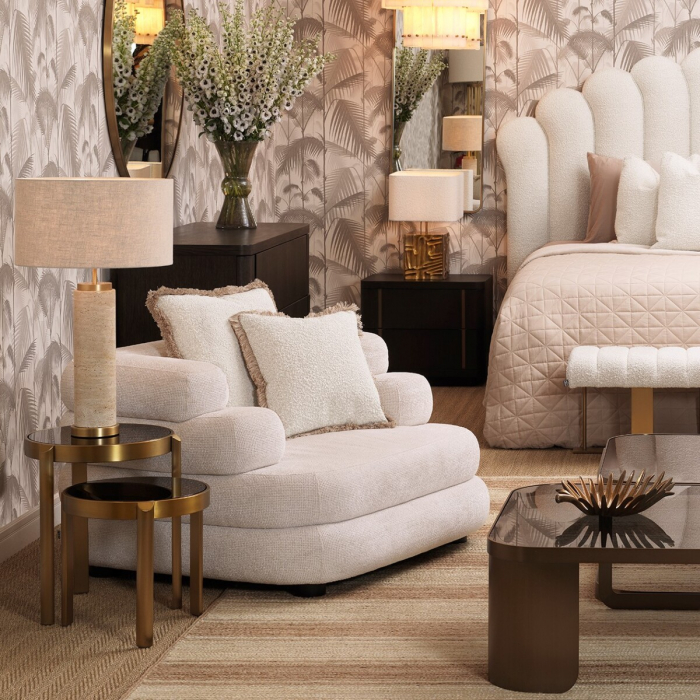 Lampă de masă, Lxry travertin, abajur inclus [2]