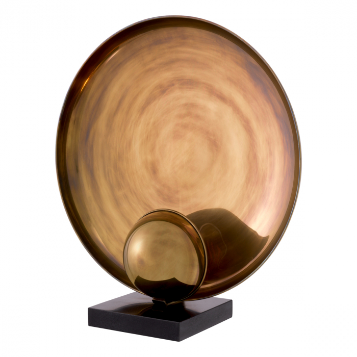 Lampă de masă, Odessa, finisaj din alamă cu aspect vintage, Dims: W. 17.5 | max W. 46 | H. 50.5 (CM) [6]