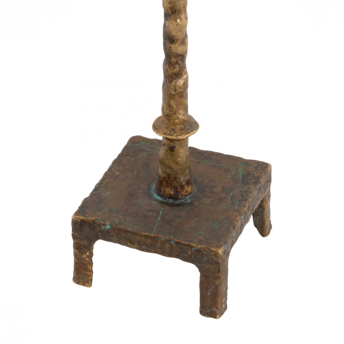 Lampă de masă, Santoro, finisaj din alamă cu aspect vintage, abajur inclus, Dims: W. 14.5 | max W. 44.5 | H. 84  (CM) [6]