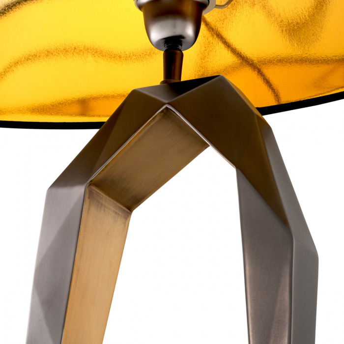 Lampă de masă, Santos finisaj gunmetal, abajur inclus, Dims: W. 25 | max W. 50 | H. 86.5 (CM) [6]