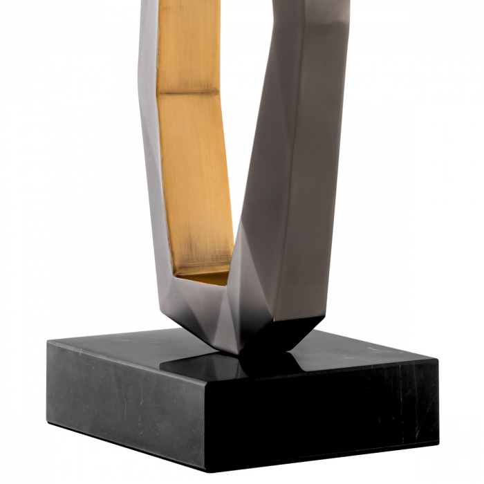 Lampă de masă, Santos finisaj gunmetal, abajur inclus, Dims: W. 25 | max W. 50 | H. 86.5 (CM) [7]