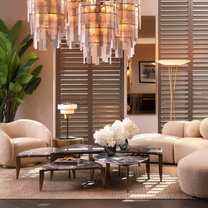 Lampă de masă, Zereno, finisaj din alamă cu aspect vintage, Dims: W. 30 | max W. 35 | H. 66.5 (CM) [2]