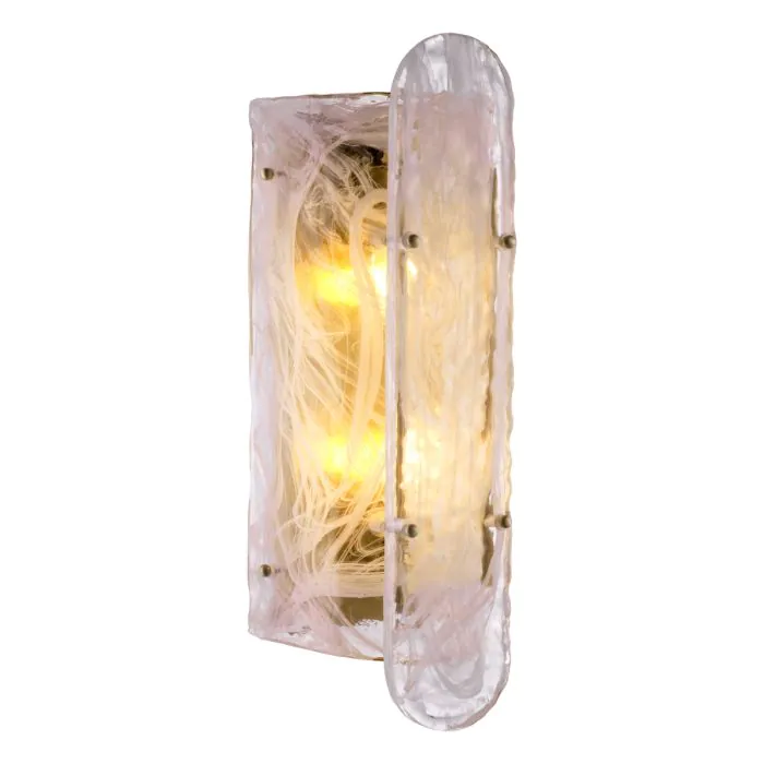 Aplică de perete, Ginnis, finisaj din alamă cu aspect vintage, Dims: W. 18 | D. 15.5 | H. 40.5 (CM) [3]