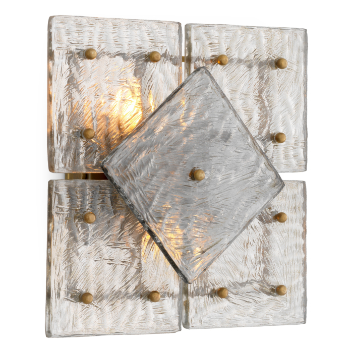 Lampa de perete Hestia cu finisaj vintage din alama |W. 28.5 | D. 13.5 | H. 28.5 cm [3]