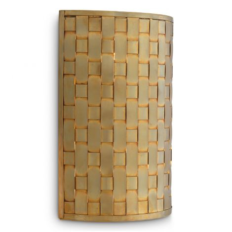 Lampa de perete Lausanne cu finisaj vintage din alama |W. 21.5 | D. 11 | H. 30.5 cm [5]