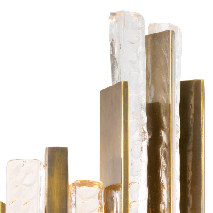 Lampa de perete Leonora cu finisaj vintage din alama |W. 21.5 | D. 12.5 | H. 44 cm  [4]