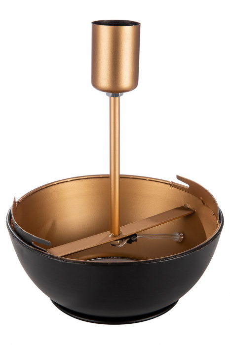 Lampa de podea Almazar, Metal, Maro/Negru, 57 cm [4]