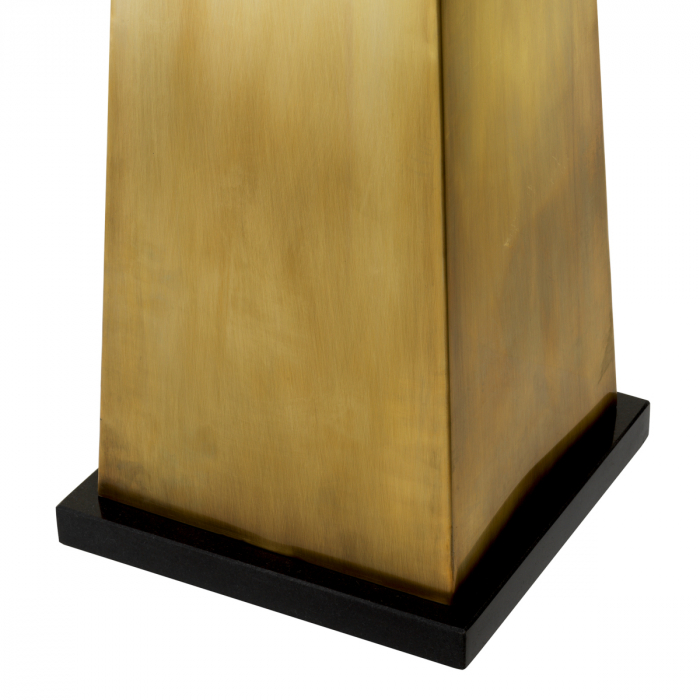 Lampă de podea Augustus cu finisaj vintage din alamă, Dimensiuni: W. 50 | D. 50 | H. 191   [5]