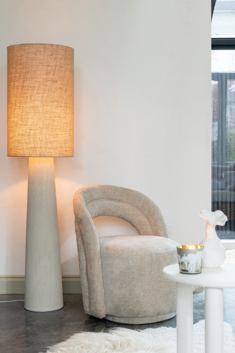 Lampa de podea Ava din fibra de sticla/iuta natur, L | L 42X l 42X H 168.5 cm [6]