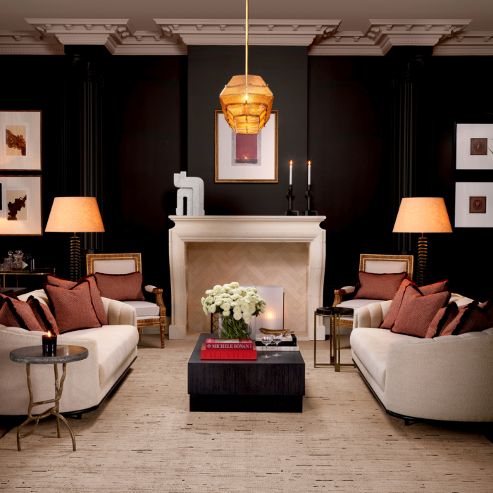 Lampă de podea Callao finisaj negru cu abajur, Dims: W. 29.5 | max W. 55 | H. 160 (CM) [2]