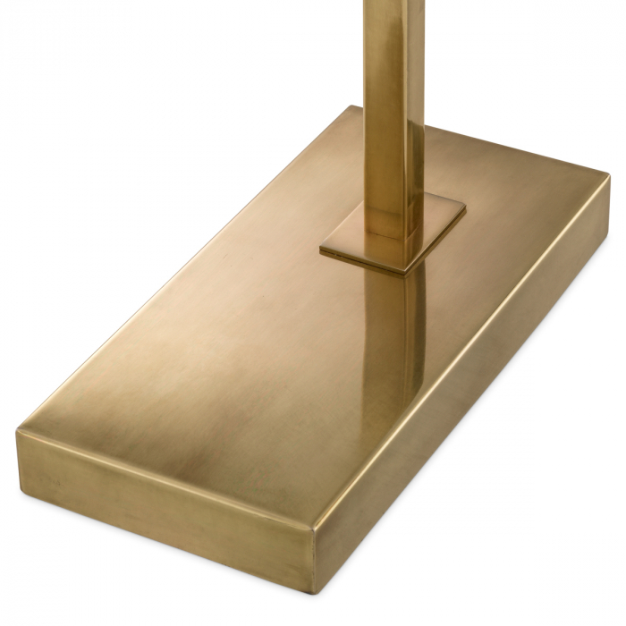 Lampă de podea Cambell, finisaj din alamă cu aspect vintage cu abajur [4]