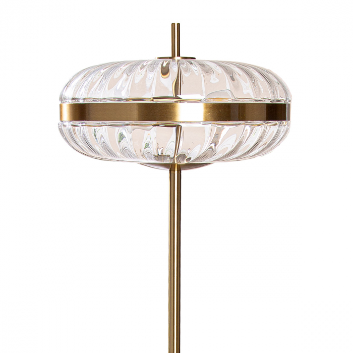Lampă de podea, Glamour, Model linie, Sticlă, Metal, auriu, PU 1, H. 150 cm, D. 35 cm [2]