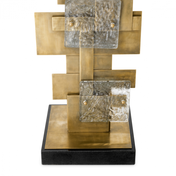 Lampă de podea Langham, finisaj din alamă cu aspect vintage, Dims: W. 28 | D. 28 | H. 166 (CM) [4]